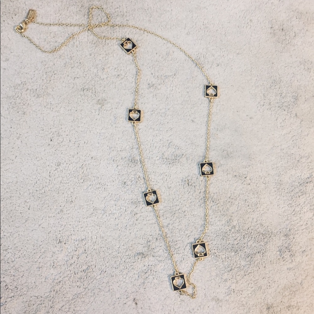 KATE SPADE ♠️ Punch Enamel Long Chain Necklace
